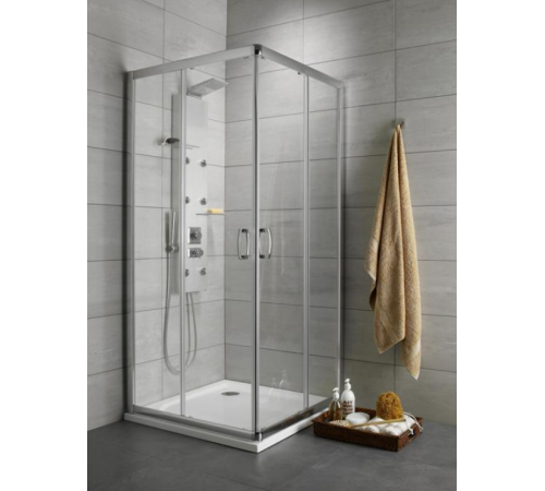 Душевая кабина, Radaway, Premium Plus D, шгв 800*1200*1900, петли-универсальные (слева или справа), хром, цвет стекл-прозрачный, Easy Clean