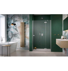Дверь, Radaway, Essenza DWJ, шв 1100*2000, петли-справа, brushed nickel, цвет стекла-прозрачный, Easy Clean