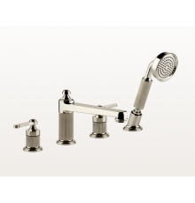 Смеситель для ванны и душа, Gessi, VENTI20, на борт ванны, цвет-никель PVD