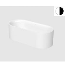 Ванна, Bette, BetteLux Oval Silhouette, шгв 1700*750*450, BetteGlasur® Plus, цвет-белый/черный матовый