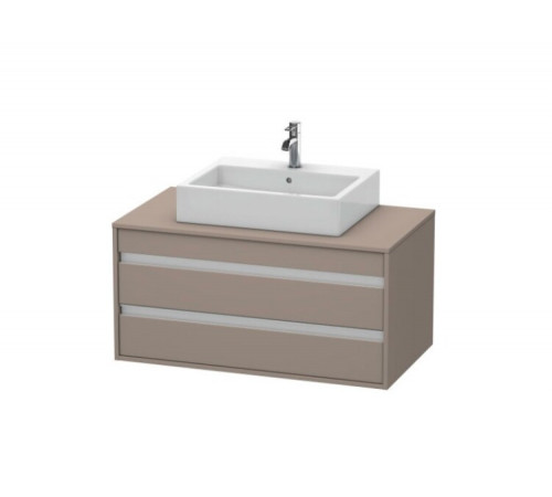 Тумба под раковину, Duravit, Ketho, шгв 1000*550*496, раковина-необходимо заказать, цвет-базальт матовый