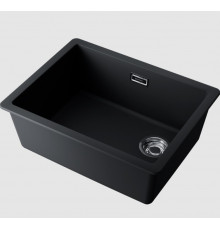 Мойка, Omoikiri, Kata Side, шгв 560*430*217, отверстия для смесителя-отсутствуют, цвет-черный
