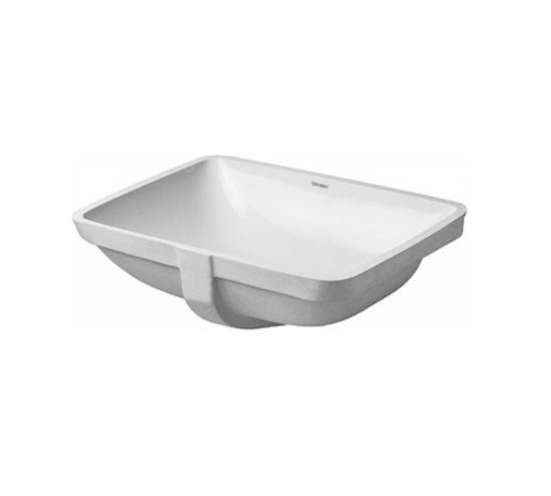 Раковина, Duravit, Starck 3, шгв 490*365*180, отверстия для смесителя-отсутствуют, WonderGliss, цвет-белый