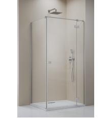 Дверь, Radaway, Essenza KDJ, шв 800*2000, петли-справа, никель брашированный, цвет стекла-прозрачный, Easy Clean