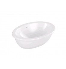 Раковина, Villeroy&Boch, Loop&Friends, шгв 430*280*185, отверстия для смесителя-отсутствуют, цвет-альпийский белый (белый Alpin)