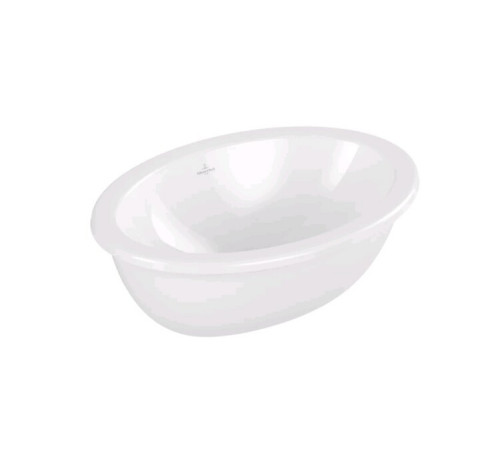 Раковина, Villeroy&Boch, Loop&Friends, шгв 430*280*185, отверстия для смесителя-отсутствуют, цвет-альпийский белый (белый Alpin)