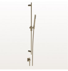 Душевой гарнитур, Gessi, Inverso Rigato, 23, цвет-Finox Brushed Nickel