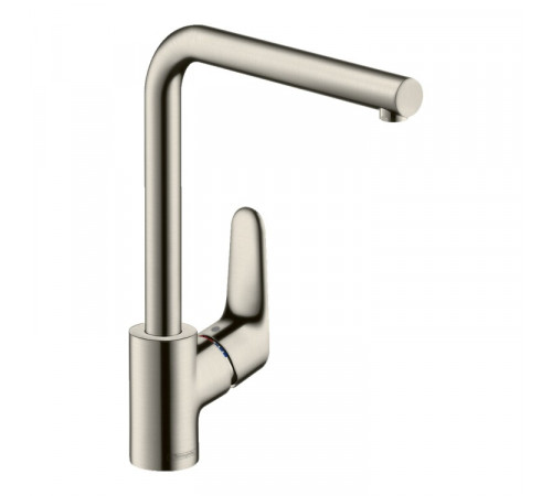 Смеситель для кухни, Hansgrohe, Focus M41, Eco, цвет-сталь