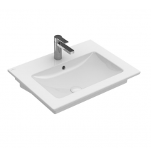 Раковина, Villeroy&Boch, Venticello, шгв 600*500*120, отверстия для смесителя-1 сквозное, 2 промаркированных, CeramicPlus, цвет-альпийский белый