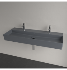 Раковина, Villeroy&Boch, Memento 2.0, шгв 1200*470*135, отверстия для смесителя-2, CeramicPlus, цвет-Graphite