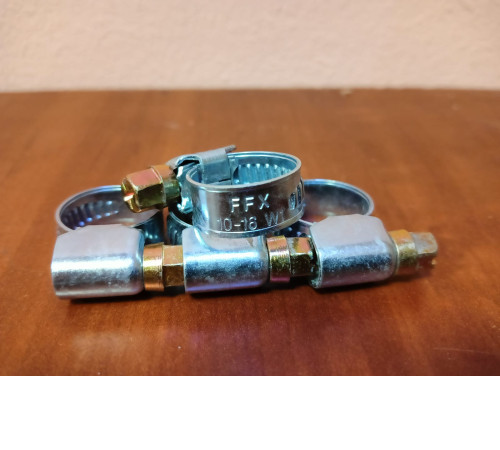 Хомут червячный оц. сталь 10-16 Fortisflex