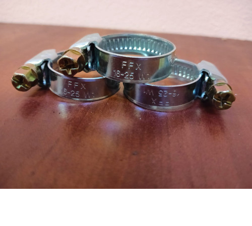 Хомут червячный оц. сталь 16-25 Fortisflex