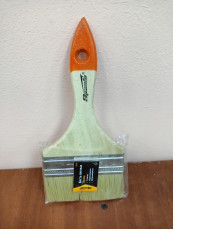 Кисть плоская, нат. щетина, деревянная рукоятка 4,0