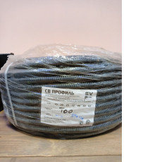 Труба гофрированная ПВХ с протяжкой d 20, чёрная, СВ Профиль