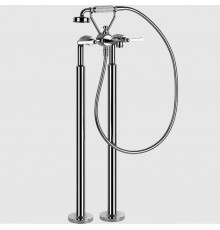 Смеситель для ванны и душа, Gessi, VENTI20, напольный, цвет-хром
