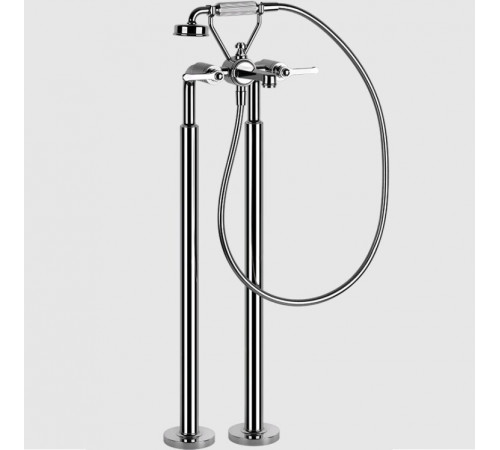Смеситель для ванны и душа, Gessi, VENTI20, напольный, цвет-хром