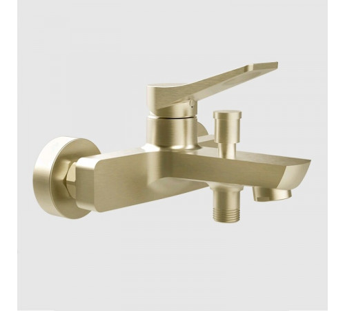 Смеситель для ванны и душа, Gessi, Rilievo, цвет-Brushed Brass PVD