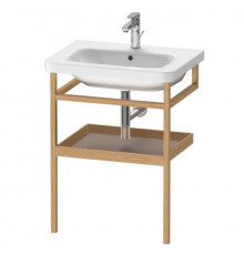Консоль-полотенцедержатель, Duravit, Durastyle, шгв 590*440*805, с полкой в цвете-базальт матовый, цвет корпуса-дуб европейский