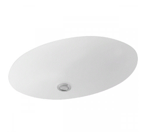 Раковина, Villeroy&Boch, Evana, шг 500*350, отверстия для смесителя-отсутствуют, CeramicPlus, цвет-альпийский белый