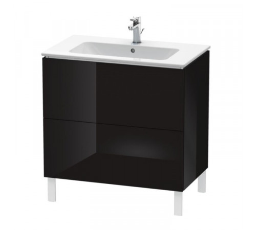 Тумба под раковину, Duravit, L-Cube, шгв 820*481*856, раковина-необходимо заказать, цвет-чёрный глянцевый