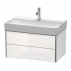 Тумба под раковину, Duravit, XSquare, шгв 784*460*397, раковина-необходимо заказать, цвет-белый глянцевый
