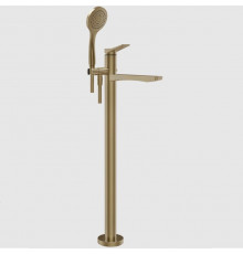 Смеситель для ванны и душа, Gessi, Rilievo, напольный, цвет-Warm Bronze Brushed PVD
