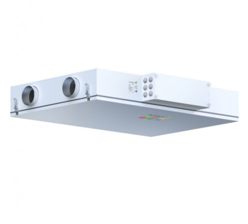 ECO H300EC W Pro, Вентиляционная установка Alasca ECO приточно-вытяжная с энтальпийным пластинчатым рекуператором + смес. узел, заслонки, датчики