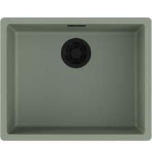 Мойка, Omoikiri, Yamakawa, шгв 556*456*220, отверстия для смесителя-отсутствуют, цвет-wind green