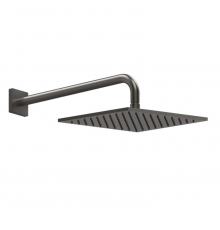 Верхний душ, Gessi, Rilievo, 250*250, цвет-Black Metal Brushed PVD
