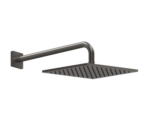 Верхний душ, Gessi, Rilievo, 250*250, цвет-Black Metal Brushed PVD