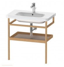 Консоль-полотенцедержатель, Duravit, Durastyle, шгв 740*440*805, с полкой в цвете-базальт матовый, цвет корпуса-дуб европейский
