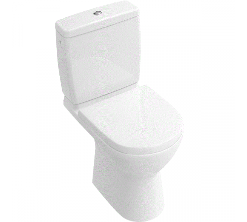 Унитаз, Villeroy&Boch, O'Novo, напольный, шгв 360*610*400, CeramicPlus, цвет-альпийский белый