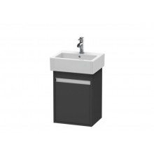Тумба под раковину, Duravit, Ketho, шгв 400*320*550, петли-слева, раковина-необходимо заказать, цвет-графит матовый