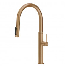 Смеситель для кухни, Gessi, Flessa, цвет-Warm Bronze Brushed PVD