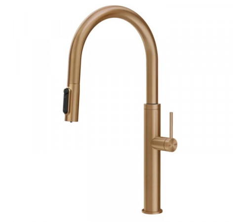 Смеситель для кухни, Gessi, Flessa, цвет-Warm Bronze Brushed PVD