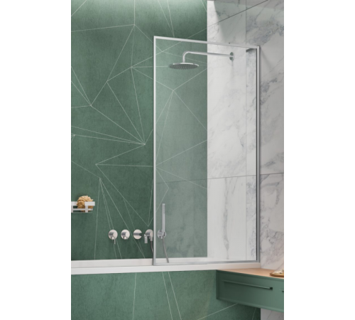 Шторка на ванну, Radaway, Modo F SL PNJ II, шв 900*1500, петли-справа, цвет фурнитуры-хром, цвет стекла-прозрачный, Easy Clean