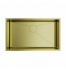 Мойка, OMOIKIRI, TAKI, шгв 740*440*200, отверстия для смесителя-отсутствуют, цвет-светлое золото