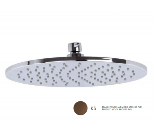 Верхний душ, Fima Carlo Frattini, Showerhead, 250*250, цвет-Brushed Moka Bronze
