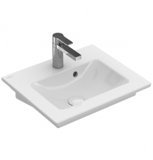 Раковина, Villeroy&Boch, Venticello, шгв 500*420*100, отверстия для смесителя-1, CeramicPlus, цвет-альпийский белый