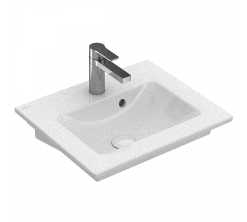 Раковина, Villeroy&Boch, Venticello, шгв 500*420*100, отверстия для смесителя-1, CeramicPlus, цвет-альпийский белый