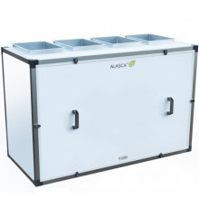 R1400V AC E 3~, Вентиляционная установка Alasca R приточно-вытяжная с энтальпийным пластинчатым рекуператором