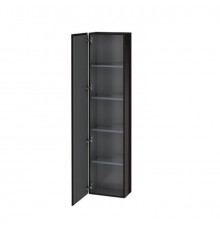 Шкаф-пенал, Duravit, L-Cube, шгв 400*243*1760, петли-справа, цвет-Чёрный глянцевый