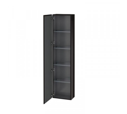 Шкаф-пенал, Duravit, L-Cube, шгв 400*243*1760, петли-справа, цвет-Чёрный глянцевый
