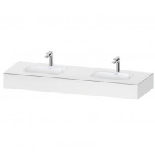 Столешница, Duravit, Qatego, шгв 1600*550*170, с двумя раковинами, цвет-белый матовый