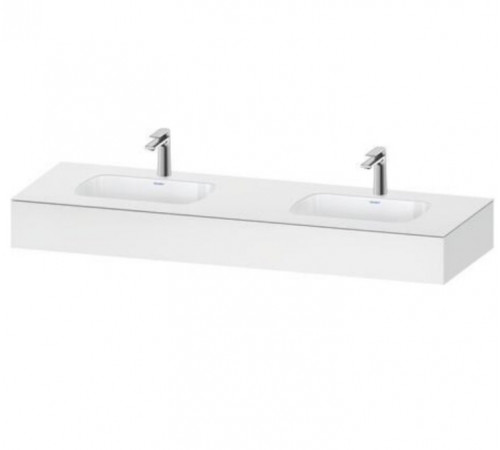 Столешница, Duravit, Qatego, шгв 1600*550*170, с двумя раковинами, цвет-белый матовый