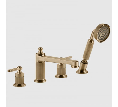 Смеситель для ванны и душа, Gessi, VENTI20, цвет-Warm Bronze Brushed PVD (старый арт. 65045/726)