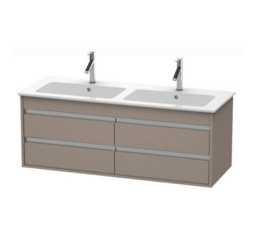 Тумба под раковину, Duravit, Ketho, шгв 1270*475*480, раковина-необходимо заказать, цвет-базальт матовый