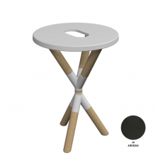 Консоль, Scarabeo, Cross, шгв 520*520*760, цвет-Light wooden finish/Ardesia