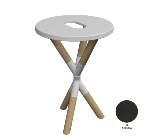 Консоль, Scarabeo, Cross, шгв 520*520*760, цвет-Light wooden finish/Ardesia