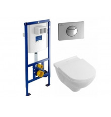 Унитаз, Villeroy&Boch, O'Novo, подвесной, шгв 360*560*350, цвет-альпийский белый